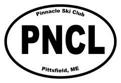 Pinnacle Ski Club Oval Sticker