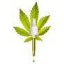 Pipette With A Droplet Hemp Oil Cbd Sticker