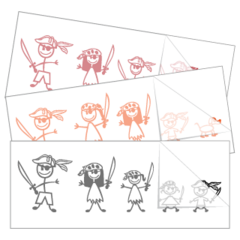 Pirate Family Stickers and Decals
