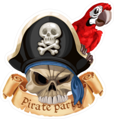 Pirate Party Sticker