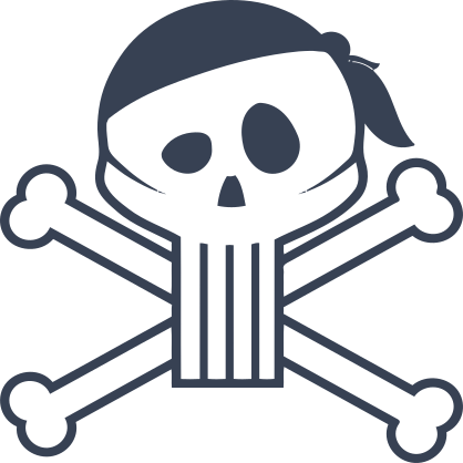 Pirate Skull And Cross Bones Sticker