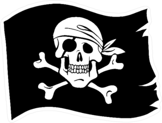 Piratic Flag Sticker