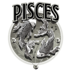 Pisces Hand Drawn Romantic Sticker