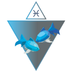 Pisces Horoscope Sign Triangle Sticker