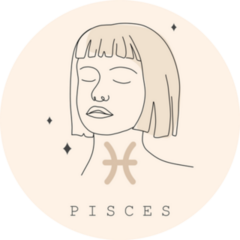 Pisces One Line Drawing Sticker