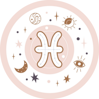 Pisces Pink Horoscope Sign Sticker
