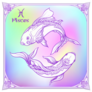 Pisces Soft Ultra Violet Space Sticker