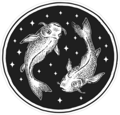 Pisces Zodiac Icon Sticker