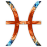 Pisces Zodiac Psychedelic Icon Sticker
