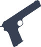 Pistol Gun Shape Sticker