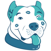 Pit Bull Kisses Sticker