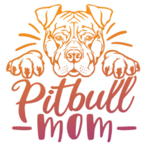 Pit Bull Mom Gradient Sticker
