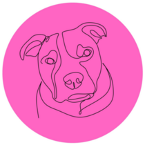 Pit Bull Pink Sticker
