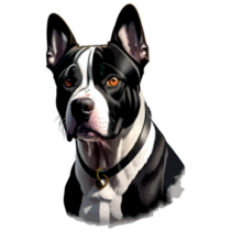 Pit Bull Portrait Sticker