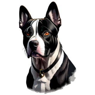 Pit Bull Portrait Sticker