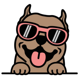 Pit Bull Sunglasses Sticker