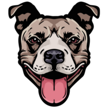 Pit Bull Tongue Out Sticker