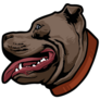 Pit Bull Wild Face Sticker