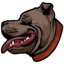 Pit Bull Wild Face Sticker