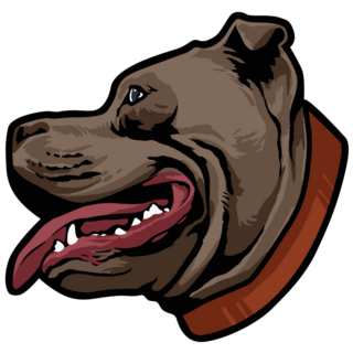 Pit Bull Wild Face Sticker