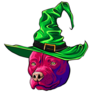 Pit Bull Witch Sticker