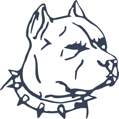 Pitbull Dog Head Sticker