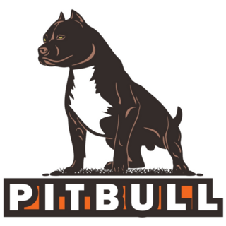 Pitbull Dog Logo Sticker