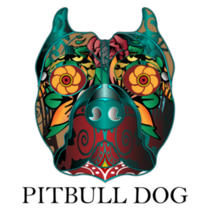 Pitbull Sugar Skull Sticker