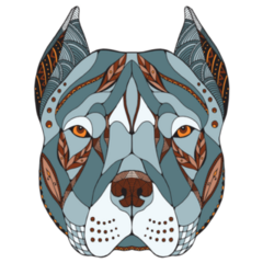 Pitbull Zentangle Sticker