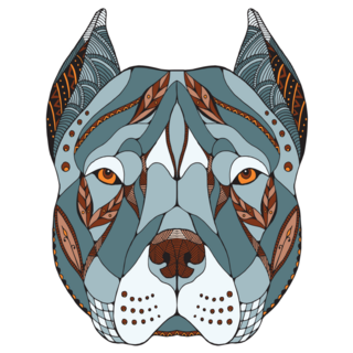 Pitbull Zentangle Sticker