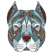 Pitbull Zentangle Sticker