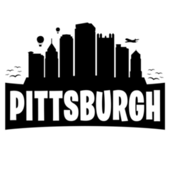 Pittsburgh Pennsylvania City Skyline Silhouette Sticker