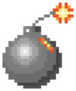 Pixel Art Bomb Sticker
