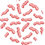 Pixel Art Breakfast Bacon Strips Sticker