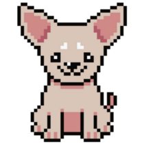 Pixel Art Chihuahua Sticker