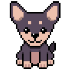 Pixel Art Chihuahua Sticker