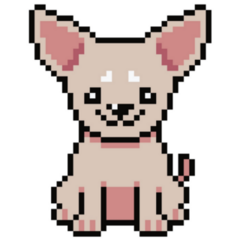Pixel Art Chihuahua Sticker