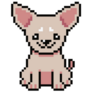 Pixel Art Chihuahua Sticker