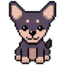 Pixel Art Chihuahua Sticker