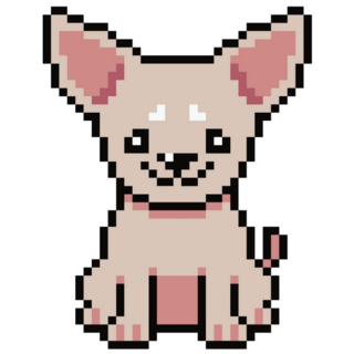 Pixel Art Chihuahua Sticker