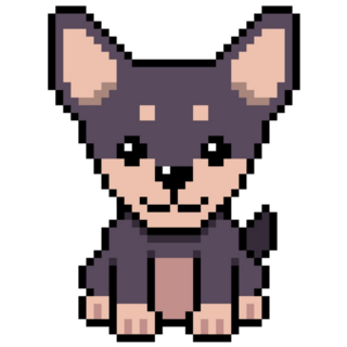 Pixel Art Chihuahua Sticker