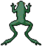 Pixel Art Isolated Poison Frog Sticker