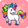 Pixel Art Magical Unicorn Sticker