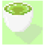 Pixel Art Matcha Sticker
