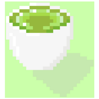 Pixel Art Matcha Sticker