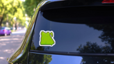Pixel Art Of Egypt Map In Green Sticker on a Rear Car Window (New) example