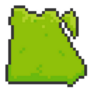 Pixel Art Of Egypt Map In Green Sticker