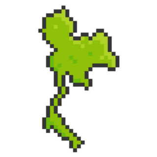 Pixel Art Of Thailand Map Green Sticker