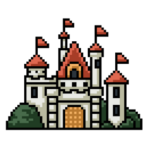 Pixel Art Palace Sticker