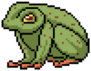 Pixel Art Poison Frog Sticker